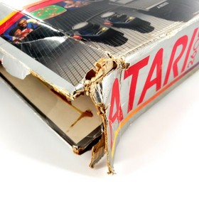 Atari 2600 Darth Vader Black Console 4-Switch w/ Controller, Adapter, Box Tested