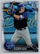 2016 BOWMAN DRAFT #BDC-63 GARRETT HAMPSON CHROME REFRACTOR COLORADO ROCKIES