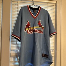 Vtg  St Louis Cardinals Cooperstown Collection Jersey Mens XL Blue