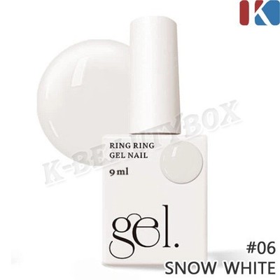 RING RING One Step Gel Nail 9ml #06 Snow White Easy & Effortless K-Cosmetics NEU