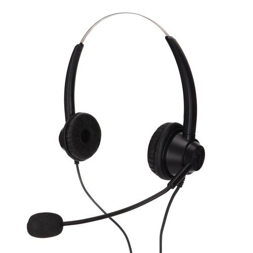 H360DRJ9MVA RJ9 Biznesowy zestaw słuchawkowy Binarne słuchawki do telefonu Słuchawki z mikrofonem Mute Adjus FY - Zdjęcie 14 z 22