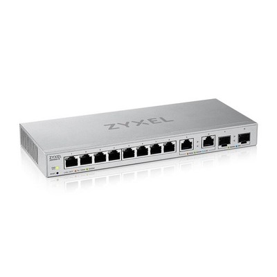 Zyxel Multi-Gigabit Web-Managed Switch 12 Ports, Davon 2 Ports mit 2,5 G und 2 P