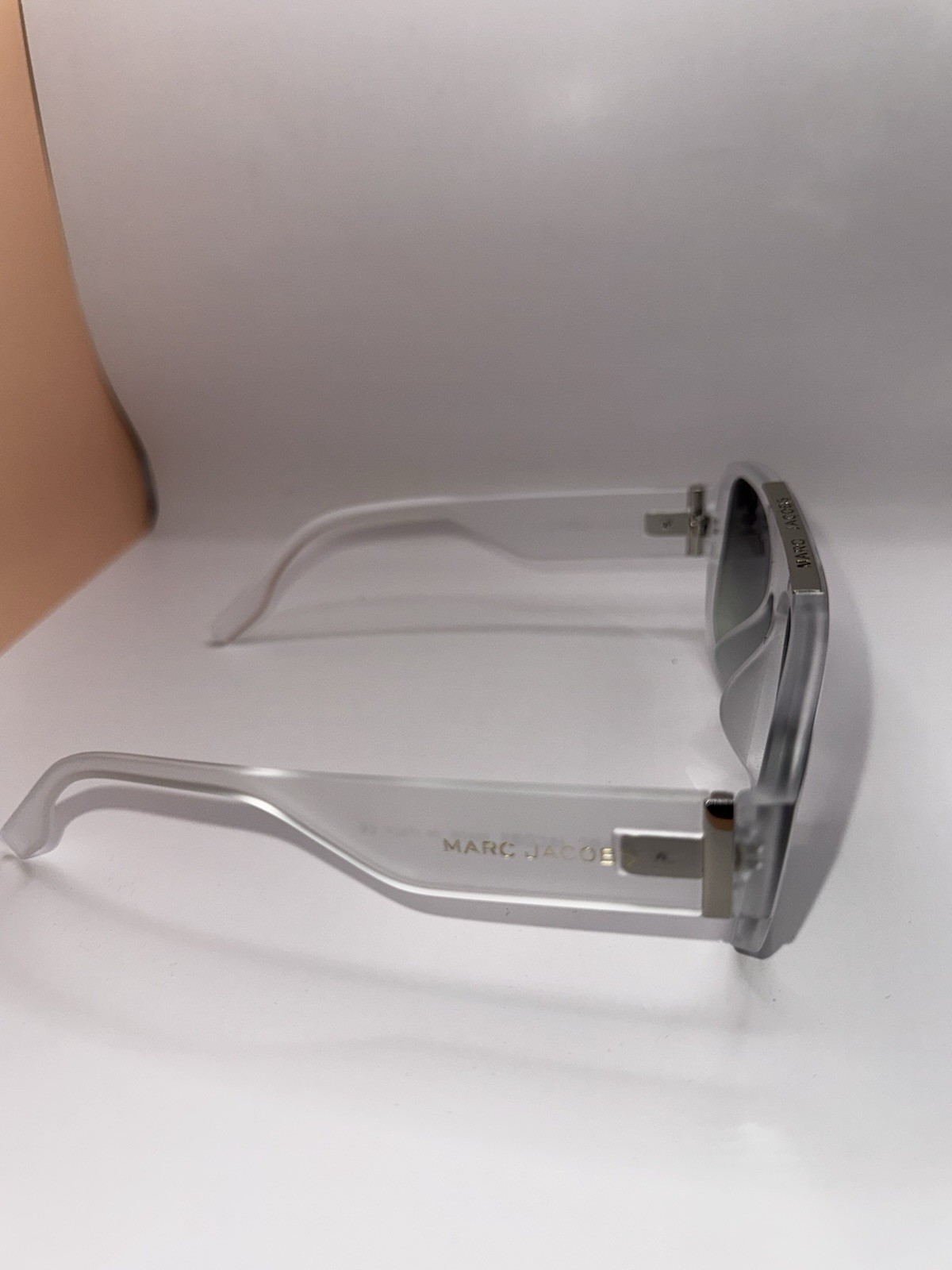 Marc Jacobs Square Clear Frame Gradient Gray Lens… - image 2