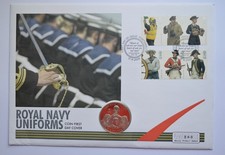 Royal Mint Royal Navy Uniforms 2009 &pound;5 Five Pounds Coin Cover