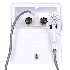 RV Outdoor Shower Exterior Shower Box Kit, Easy Install RV Outdoor Shower wit...