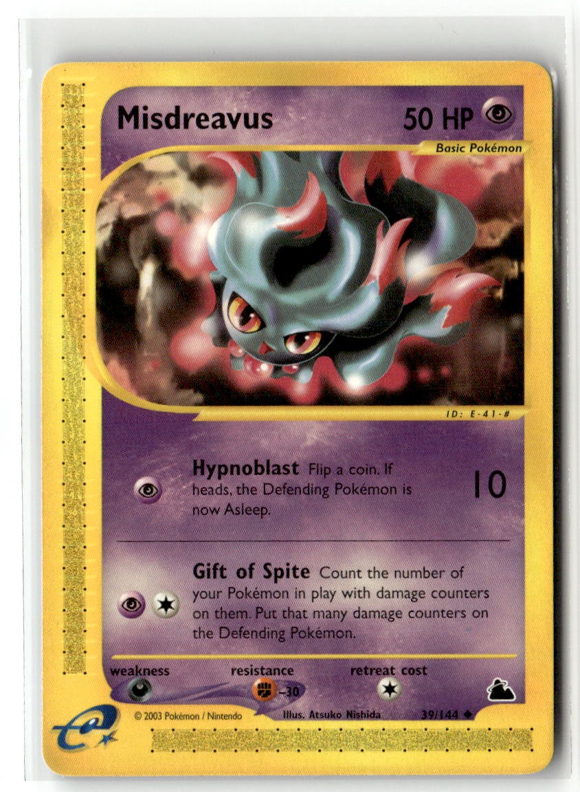 Misdreavus 039/144 Uncommon Skyridge Pokemon Near Mint