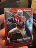 Panini Prizm Black & Red Checker Colormatch Prizm /75 Terrell Owens #257 49ers 