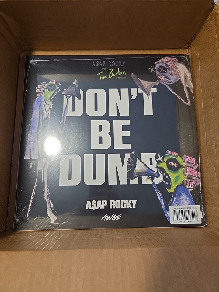 GR1M SIGNED 2 DISC VINYL LP SIGNED INSERT BY ASAP ROCKY LIMITED EDITION ...