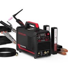 YESWELDER TIG-205P 205A TIG Welder with 2 Welding Rods, 110V/220V