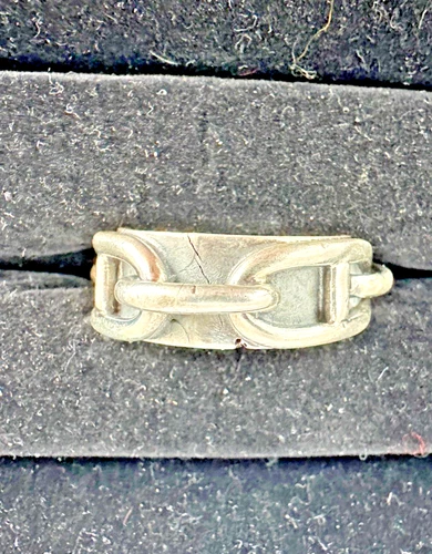 Vintage  Sterling Silver .925 Made in Mexico LINK BAND  - 14.5 grams, size 11