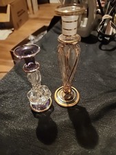 Vintage Hand Blown Art Glass Bud Vases Made In Egypt
