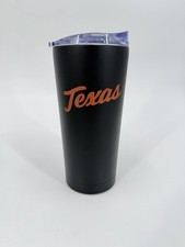 NUEVO vaso de viaje Texas Longhorns NCAA negro 20 oz acero inoxidable logotipo marcas