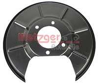 Hinterachse Links Metzger 6115261 Spritzblech, Bremsscheibe FüR Ford