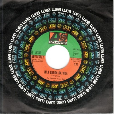 Iron Butterfly - In A Gadda Da Vida - 7'' Single in mint- !!