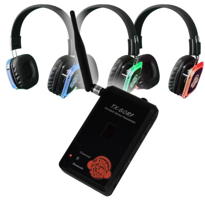 BEST Silent Disco Yoga STARTER Package: Portable Transmitter w