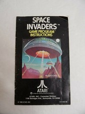 Atari 2600 Space Invaders Video Game Program Instruction Booklet Manual Only