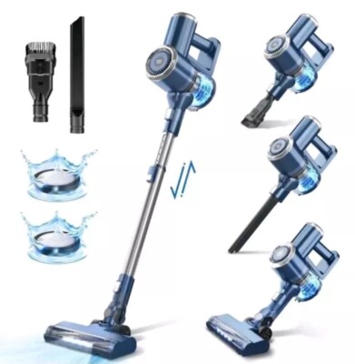 Prettycare W200 Cordless Stick Vacuum Cleaner Lightweight for Carpet Floor Pet