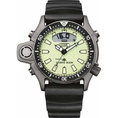 CITIZEN PROMASTER JP2007-17W AQUALAND 44MM GREEN DIAL 200M DIVER'S