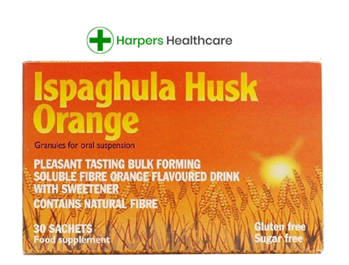 Ispaghula Husk Orange Granules Sachets - 60 Sachets ( 2 boxes) (LIKE FYBOGEL)