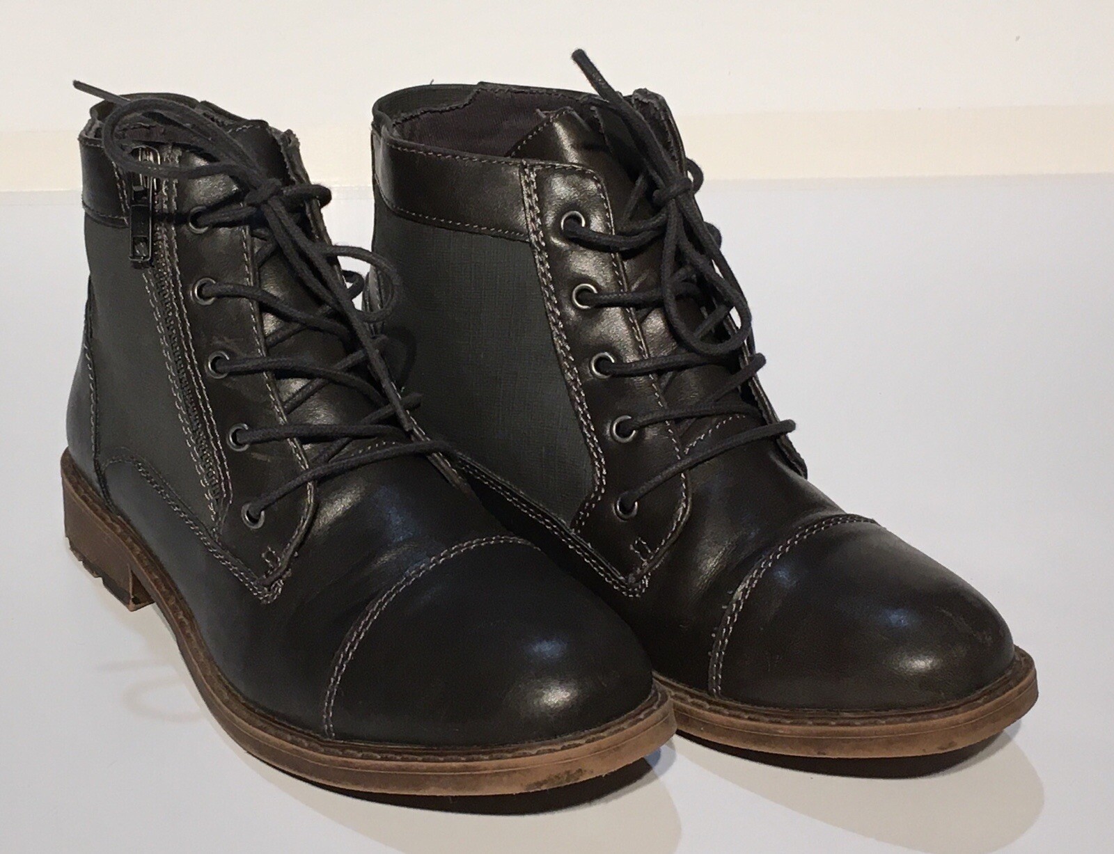 Kohl's SONOMA - ANKLE BOOTS - SZ Boy 4 Lace Up Without Outside Zipper -  Gray | eBay