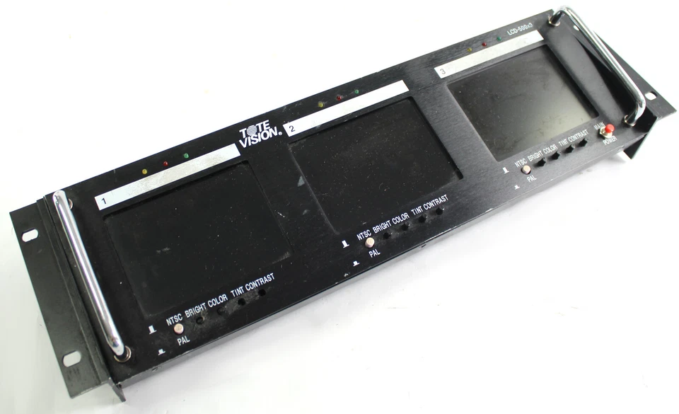 TOTEVISION LCD-500x3 Rack Mount NTSC/PAL 5.6" TFT LCD Monitor - As Is - Image 2 of 4
