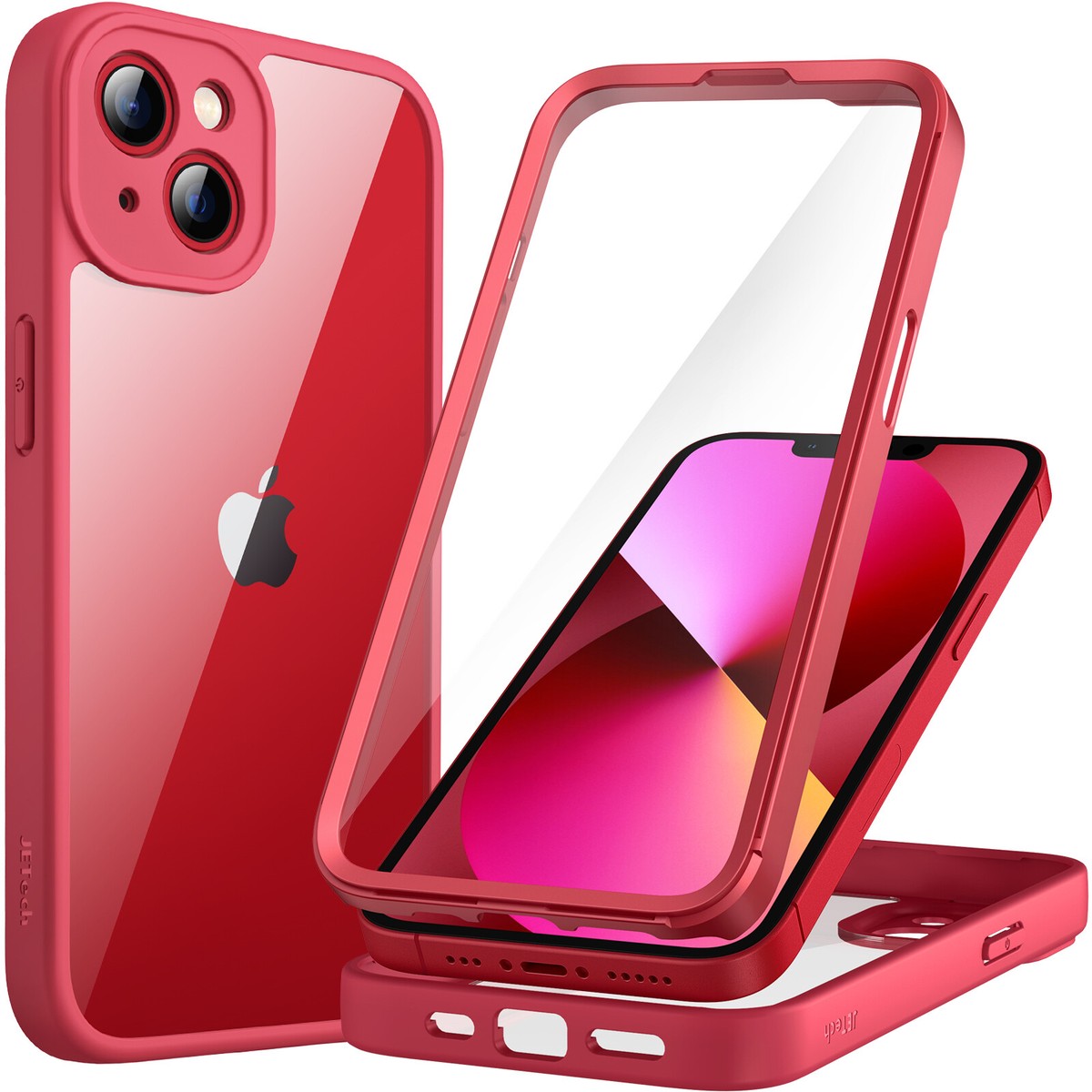 JETech Coque IPhone 13 6,1" Transparente Anti-Jaunissement - Housse Protection Antichoc Et Anti-Rayures
