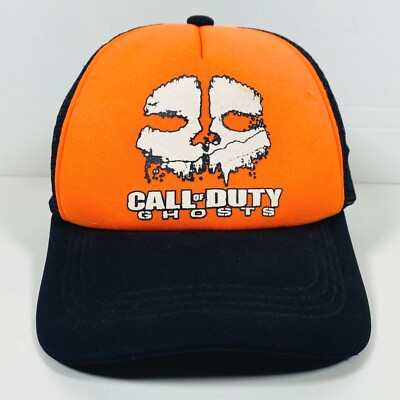 Call of Duty Ghost Adjustable Snapback Mesh Back Trucker Hat Lucky 7 USA