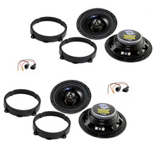 KIT 4 altoparlanti casse per FIAT IDEA-CROMA, LANCIA Y -MUSA con adatt e supp 