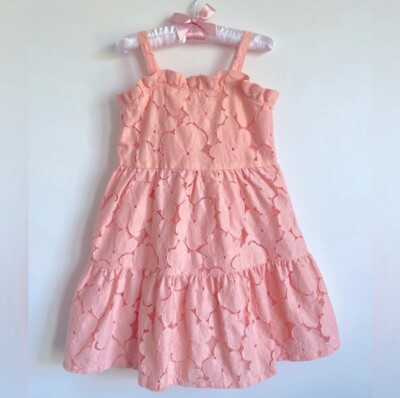 janie and jack pink lace dress 2T Janie And Jack Peach Lace Dress Like Paradise