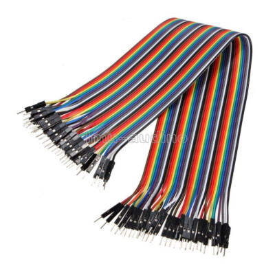 Each for 40pcs Dupont Wire Color Jumper Cable 20cm 2.54mm 1P-1P Male to Male