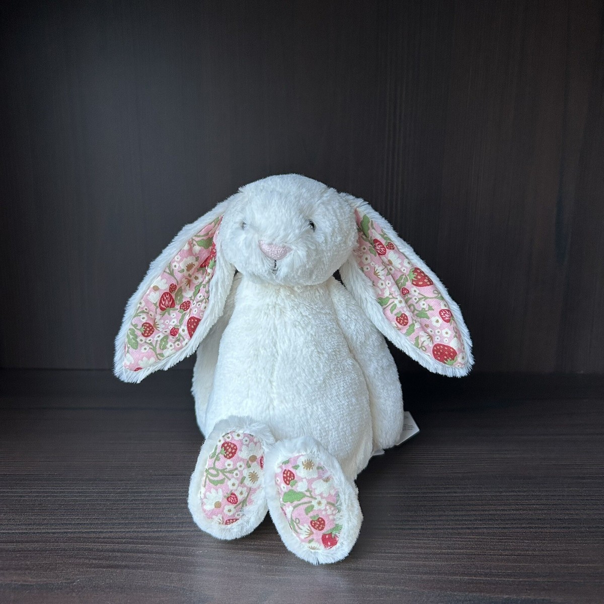 Jellycat Blossom Cream Berry Bunny Small - RARE - BNWT - Free
