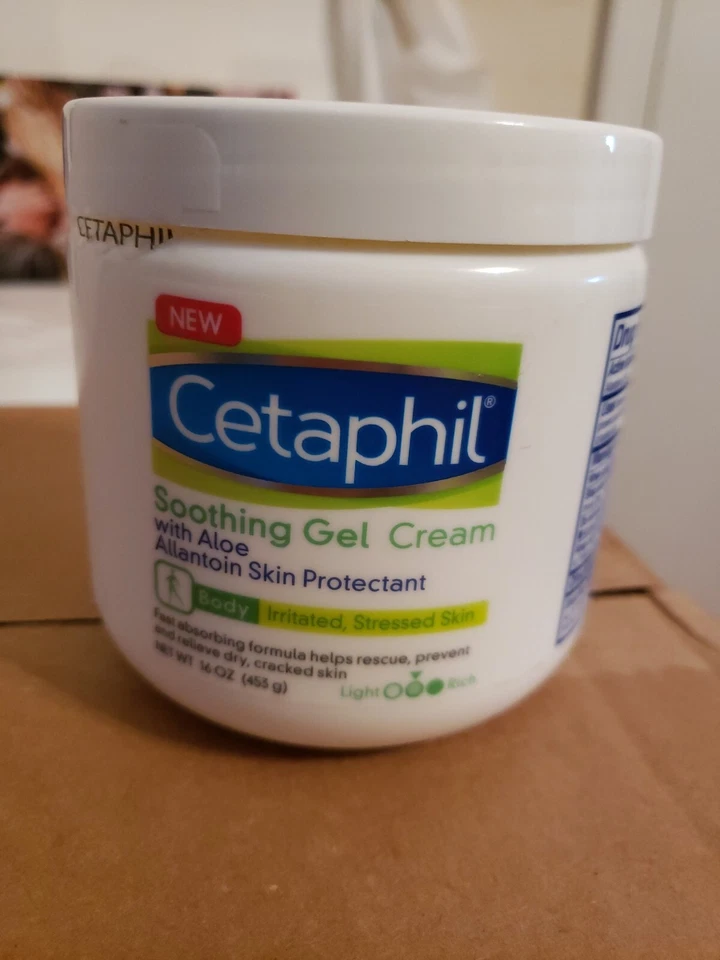 Crema en gel calmante con aloe Cetaphil (piel irritada y estresada) 16 oz. TOTALMENTE NUEVO Foto 2 de 2