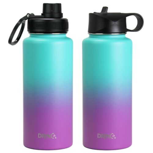 Botella de agua de acero inoxidable con aislamiento de doble pared frasco deportivo 32 oz 22 oz - Imagen 95 de 97