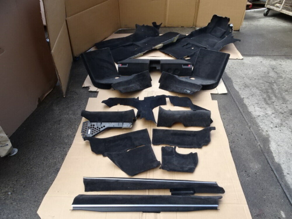 00 Mercedes R129 SL500 carpet set, interior, floor, black 