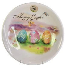 Ceramica Cuore Serving Bowl Italian Colorful Easter Egg Butterfly Snack Server
