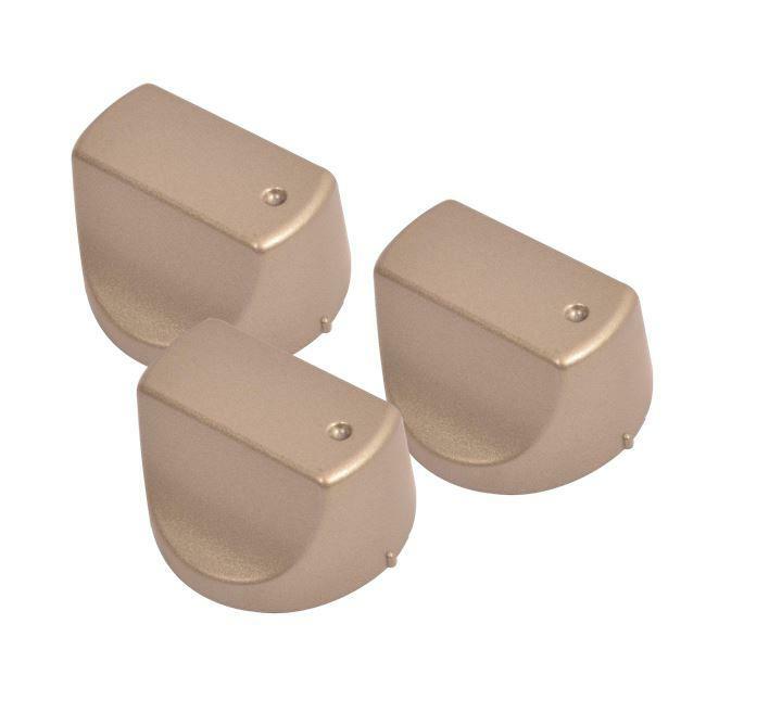 3 X Silver Control Switch Knobs for HOTPOINT Hot-Ari ix Cooker DD53X ...