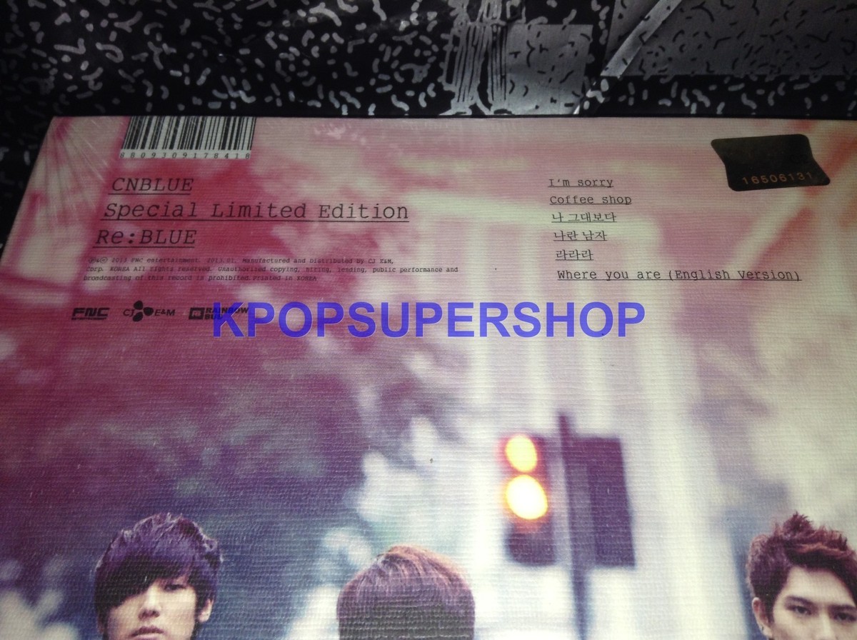 CNBLUE Special Limited Edition Re:BLUE CD DVD Photobook Part
