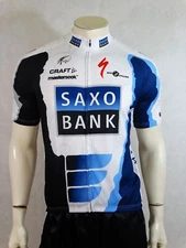 Saxo Bank Team Cycling Shirt Jersey Trikot Craft L