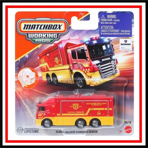 2018 _ MATCHBOX _ HO SCALE _ WORKING RIGS _ SCANIA TACTICAL COMMAND ...