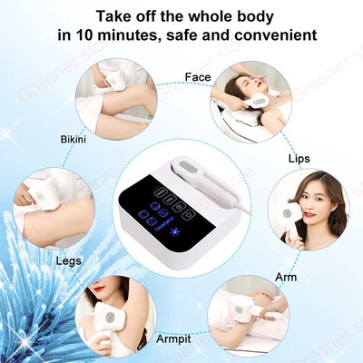 Appareil D'épilation Laser/IPL 3en1 Avec Refroidissement - 7.5J/cm², Indolore, Neuf