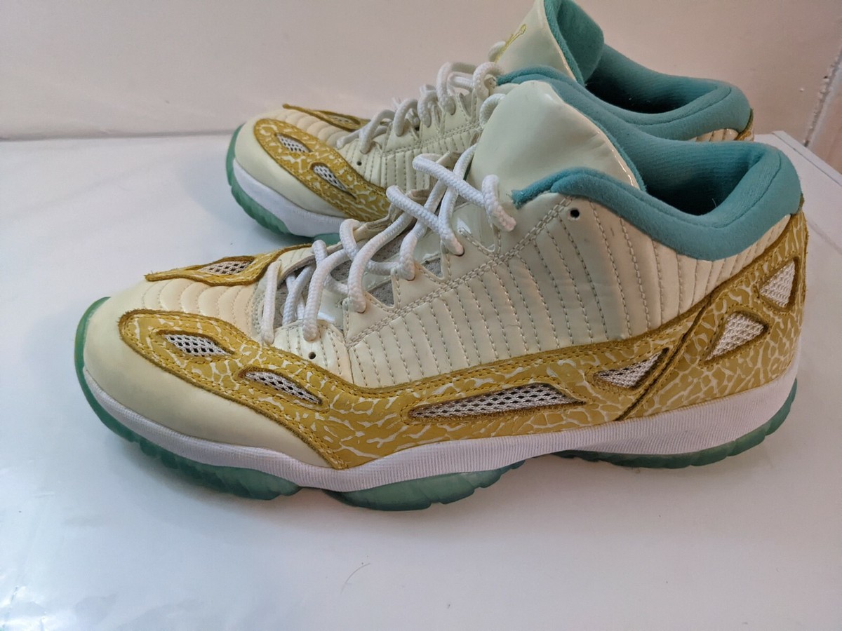 Nike Air Jordan 11 XI Retro Low Azure Maize Teal US 11 Sneakers