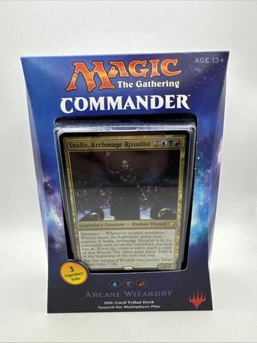 Magic the Gathering Commander Arcane Wizardry 2017 Brand New Factory Sealed - 第 1/5 張圖片