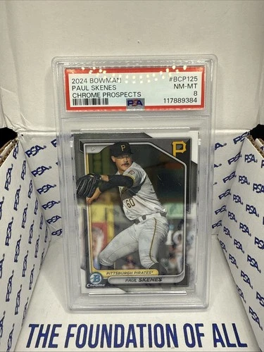 2024 Bowman - Chrome Prospects Paul Skenes #BCP-125 (RC) PSA 8