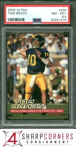 2000 ULTRA #234 TOM BRADY RC PATRIOTS PSA 8.5