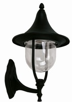 Outdoor Wandleuchte Madilah Schwarz Aluminium E27 IP43 Laterne Lampe AußEn
