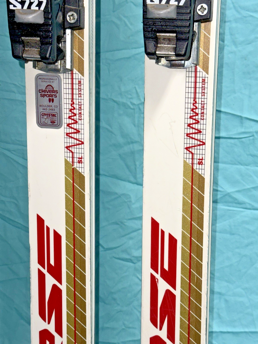 🔥 Vintage Antique DYNASTAR Course SL RACE SKIS 203cm w
