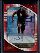2020 Panini Absolute Marlon Davidson Signature Rookies RC Red Squares Auto #/100
