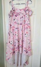 Womens Yours London Size 24 Pink Floral Dress Worn Once Excellent Condition