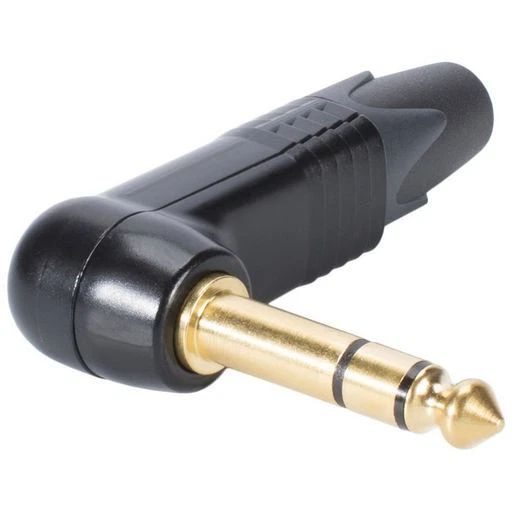 Neutrik NP3RXB Right Angle 1/4'' TRS Stereo Jack Connector