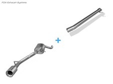  Edelstahl Komplettanlage ab Kat Ford Focus 3 Fließheck 1.6 TDCi 1x90mm rund